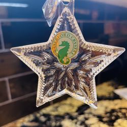 Beautiful Crystal Waterford Star Ornament 