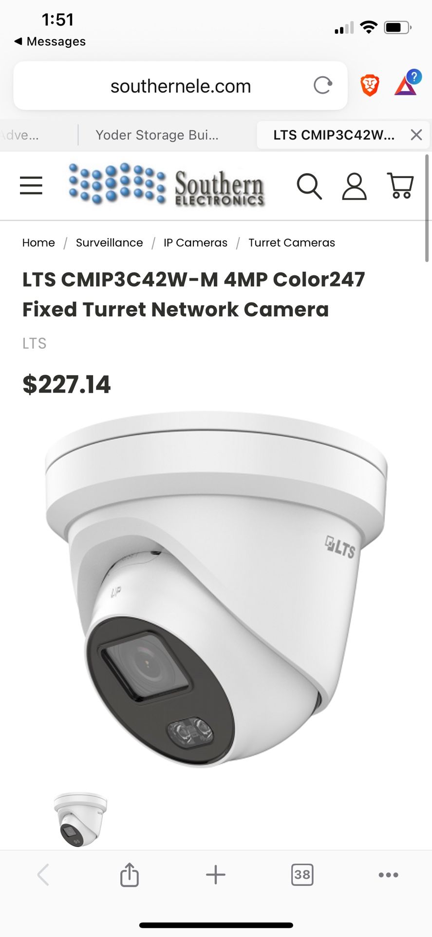 Southern Electronics - 5 Cameras + Control Box NVR