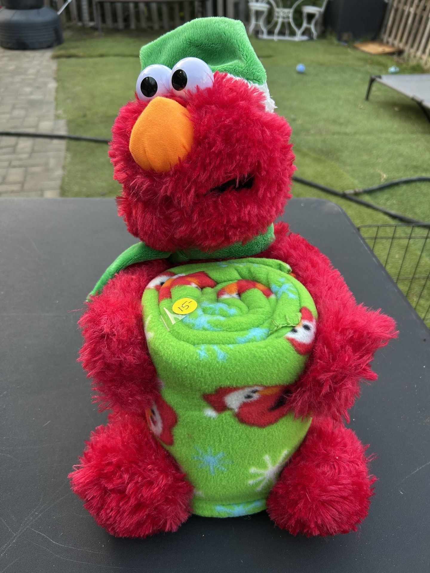 Elmo Stuffed Animal With Blanket
