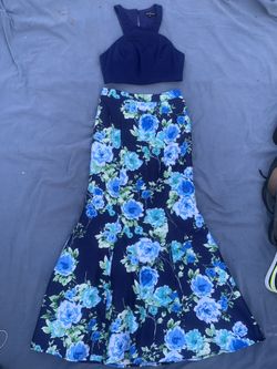 Two Piece Mermaid Prom Dress