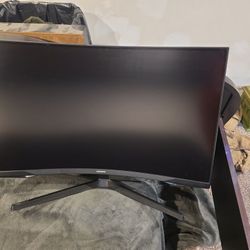 Samsung black curved gaming monitor