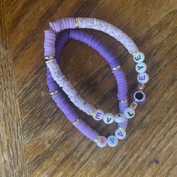 Purple bracelets