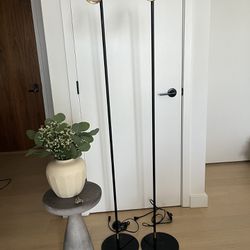 Mid century Modern Gold/Black Lamps With Govee LED bulbs