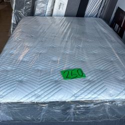 Queen size mattress, and boxspring