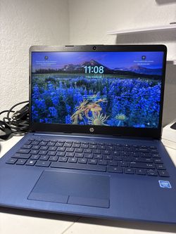 HP 14” Laptop – Blue – Windows – Charger Included