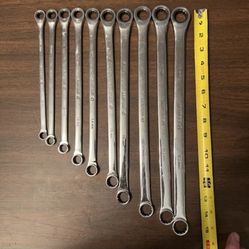 matco Tools 10-19mm Grbzxlm  XL EXTRA LONG Double Box End ratcheting Wrench Set