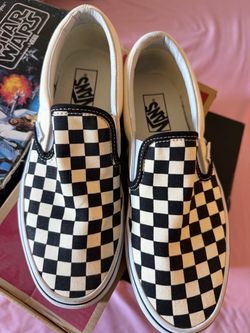 Vans slip on checkerboard shoes
