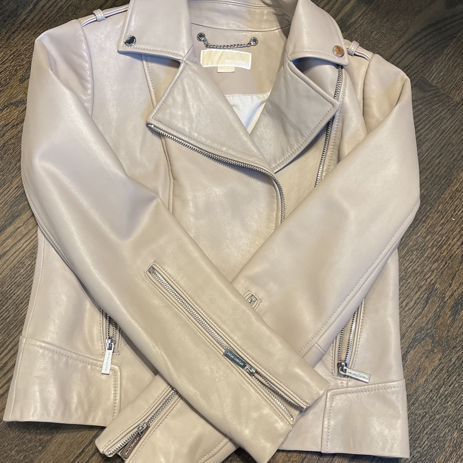 Michale Kors 100% Real Leather Jacket