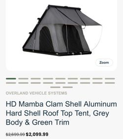 Mamba Two Person Roof Top Tent