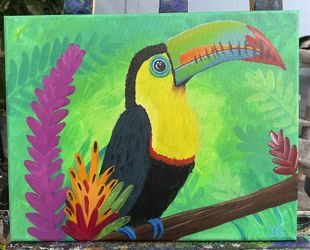 Colorful Toucan Painting