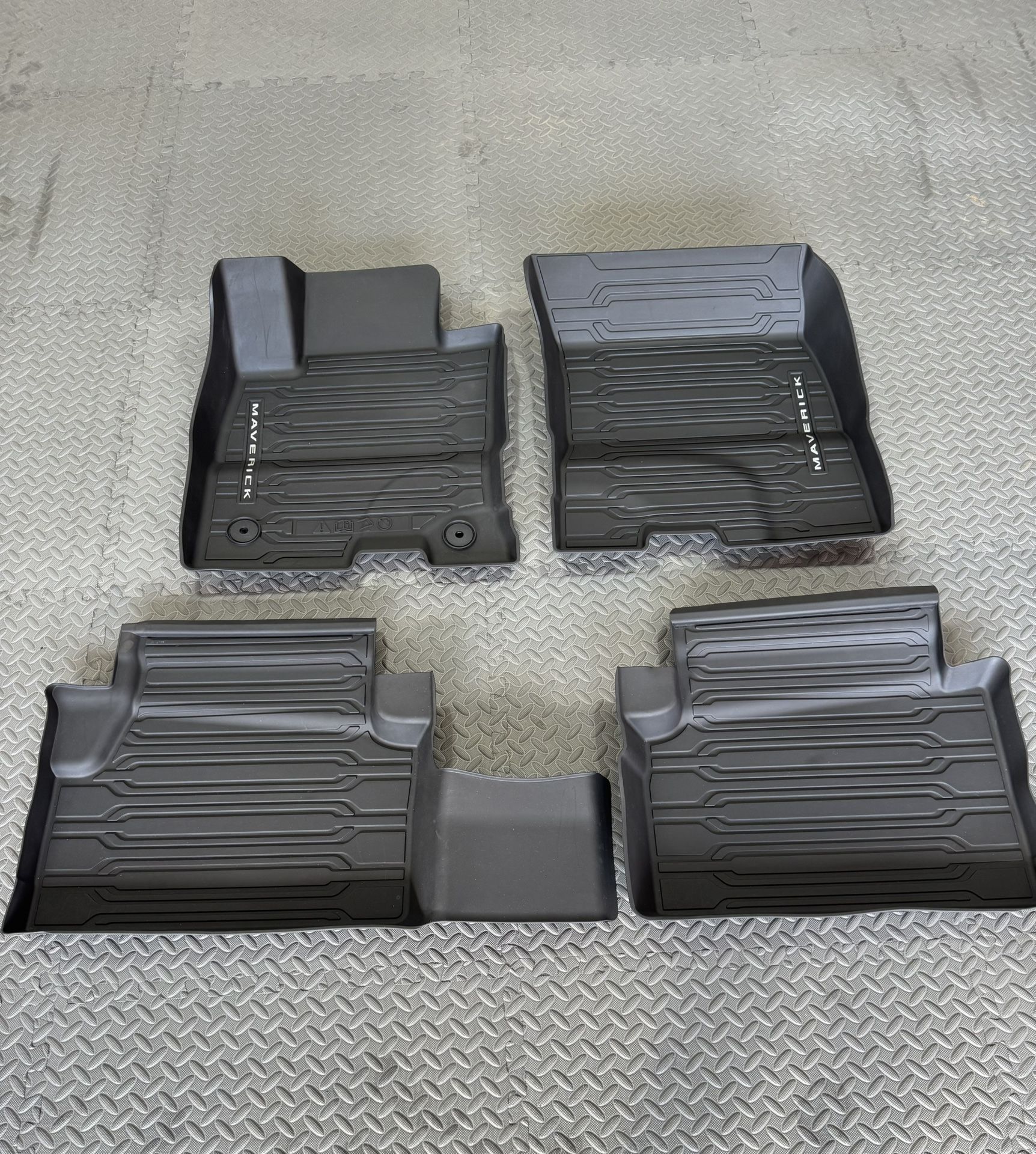 Maverick Crew Cab 2022-2025 HEV All Weather Floor Liner Tray Set - Hybrid Vehicle Only