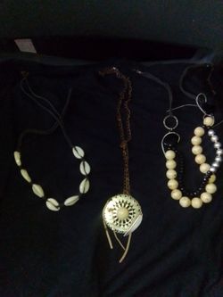 3  BOHO necklaces