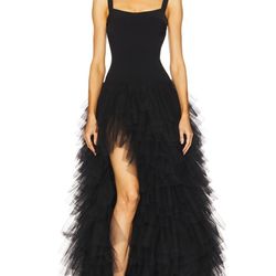 Lover and Friends Glam Ball Black Tulle Ruffle Dress - Size XS 