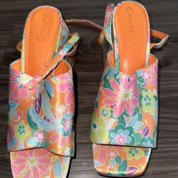 Colorful Chunky Heels