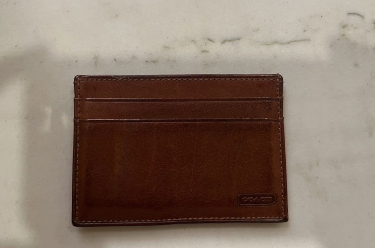 Authentic Coach Leather Card & Money Holder
