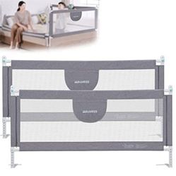 “New”Baby  Bed Rails(2)set Fits Queen&California King Beds(retail$79)