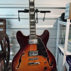 Brand New Semi-Hollow Grout Jazz Guitar