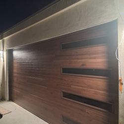 Wooden View Garage Door