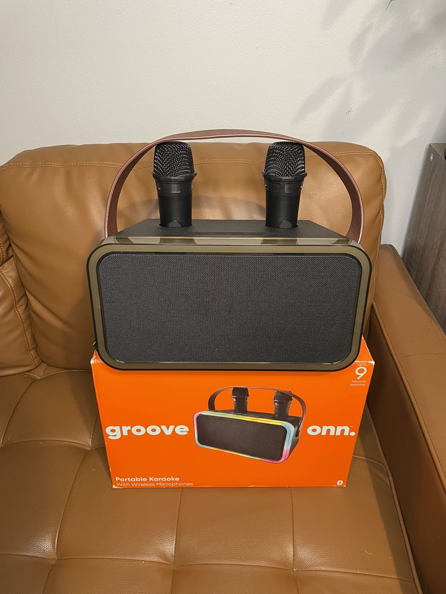 Portable Karaoke with Wireless Microphones
