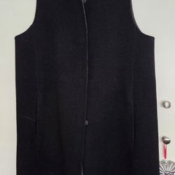 Eileen Fisher Brushed Wool Vest