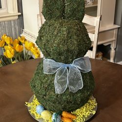 Moss Easter Bunny Centerpiece