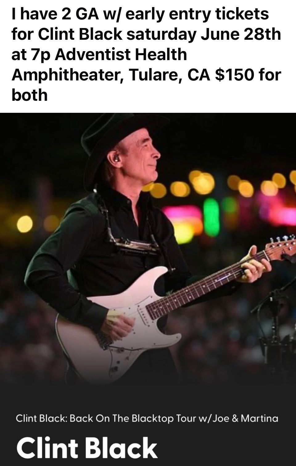 Clint Black Concert