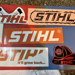 1 Each  Stihl Vynal Water Proof Stickers  