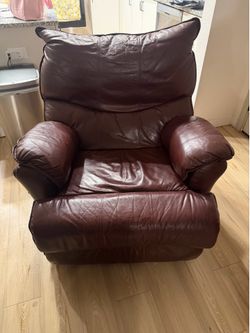 Leather recliner