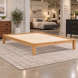 King size Wood Platform Bed Frame