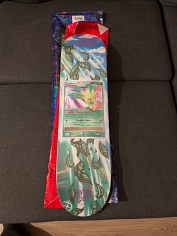 Santa Cruz x Pokémon Leafeon LV.X Skateboard Deck