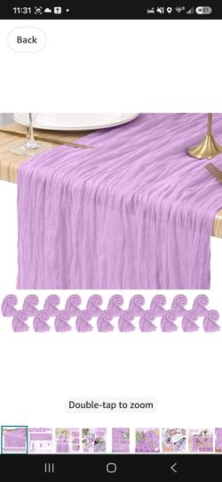 12pack cheesecloth table runners firm price