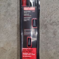 NOS Craftsman 43278 - 3 Piece Pry Bar Set - 12”, 17”, 25” MADE IN USA