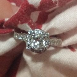 14K White Gold Diamond Ring 2.1 Carats