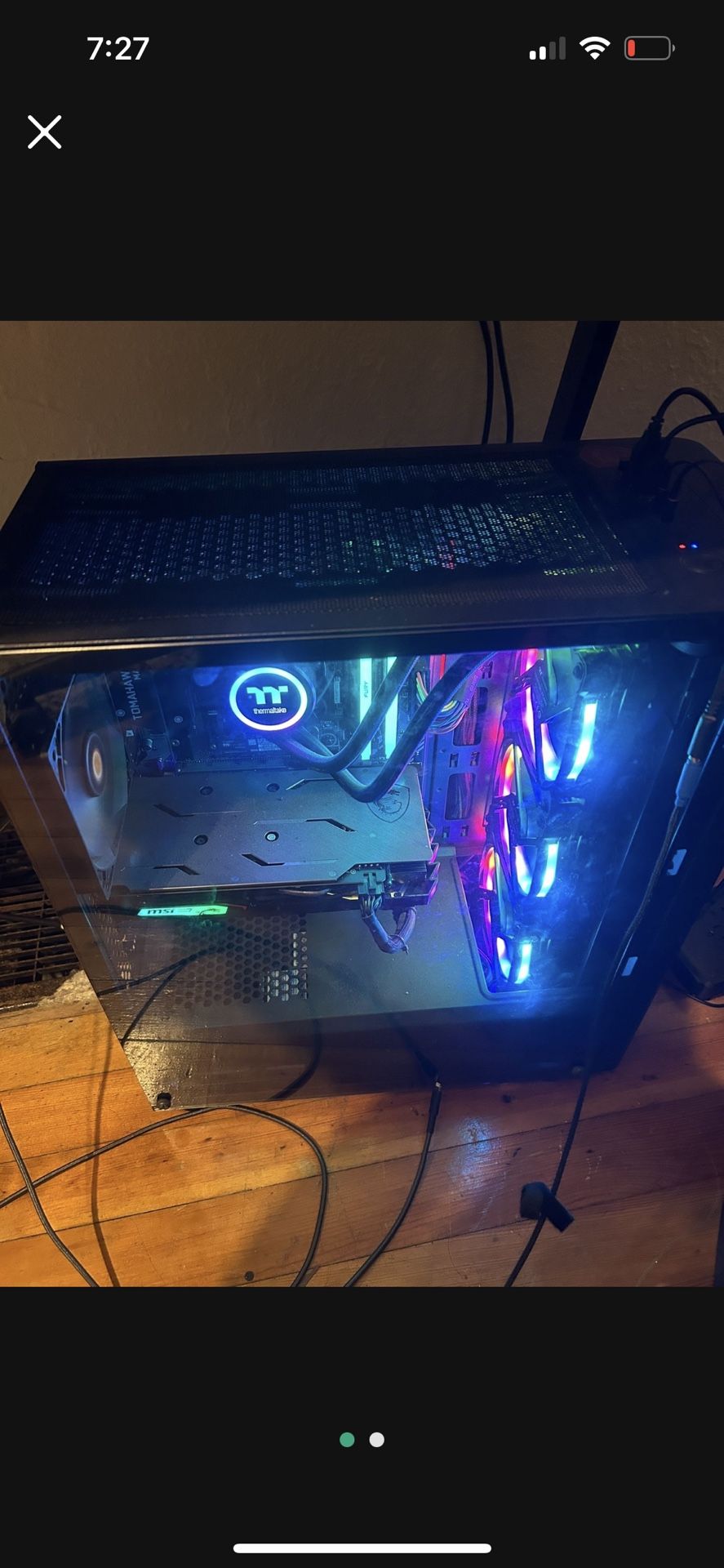 gaming pc with 1 monitor, keyboard/mouse