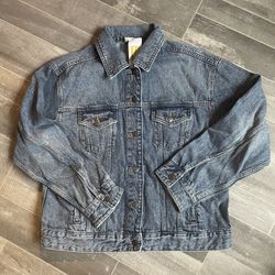 A NEW Day LOVE ALWAYS 100% cotton denim Jean Jacket Size  Small