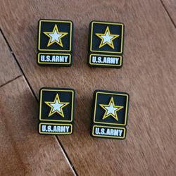 Lot Of 4 US Army Shoe Charms 