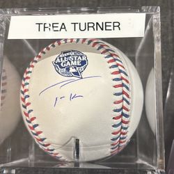 Trea Tuner Signed Oml 2924 All Star Baseball Jsa Coa 