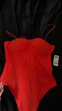 Padded Coral Bodysuit
