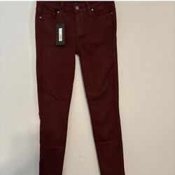 New with tags  PAIGE Verdugo Cranberry Skinny Jeans Stretch Denim size 27