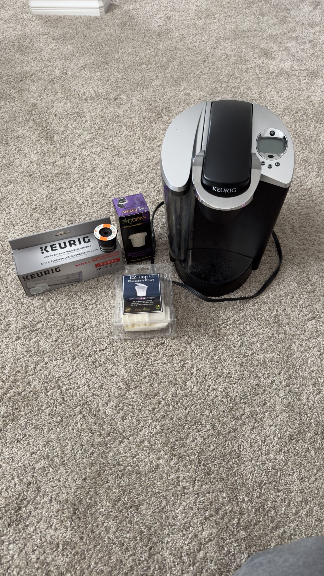 Keurig black coffee machine appliance