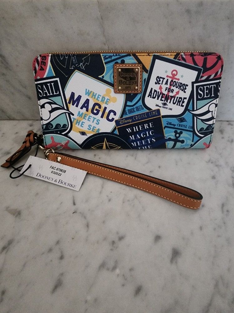 Dooney & Bourke Disney Cruise line Wristlet Wallet