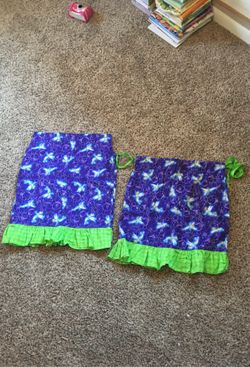 PAIR OF GIRLS MATCHING TINKER BELL PILLOWCASE DRESSES!!