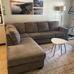 Gray Like New Sectional Couch