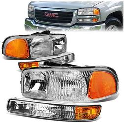 LA Zona Auto Parts 1999 to 2006 GMC Sierra Yukon Headlights Luces Micas Calaveras 