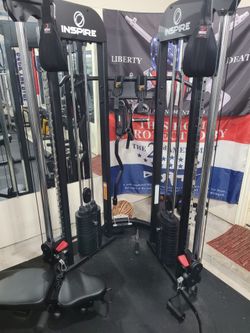 Inspire Fitness FTX Functional Trainer (Dual 165lb Weight Stacks) w/ Attachments