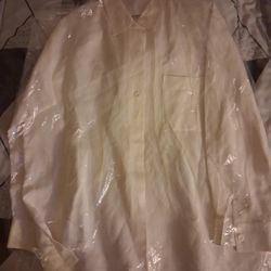 MENS large white collar shirt