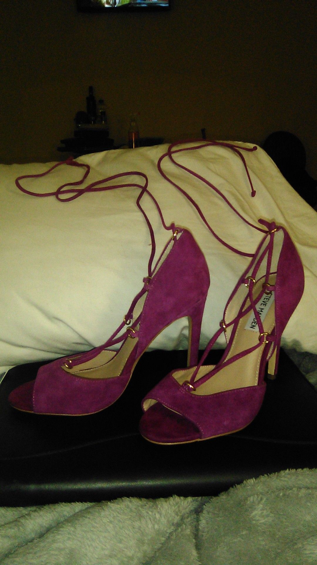 Steve Madden purple high heels