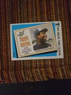 Hank Aaron Baseball Card