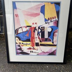 Vintage Alfa Roméo print Framed, Ready To Hang