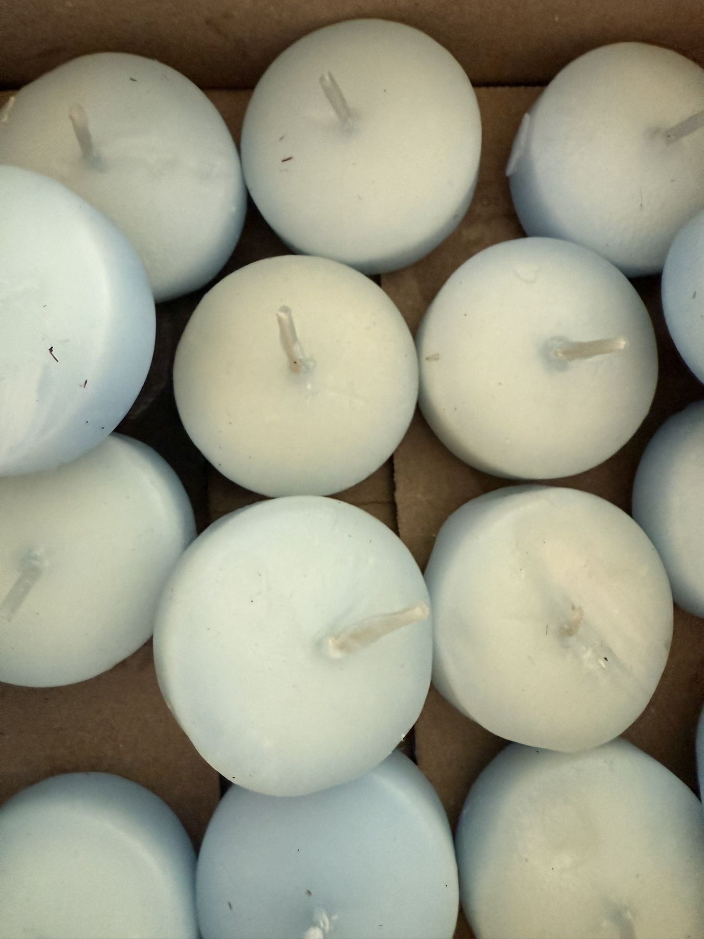 Light Blue Floating Candles